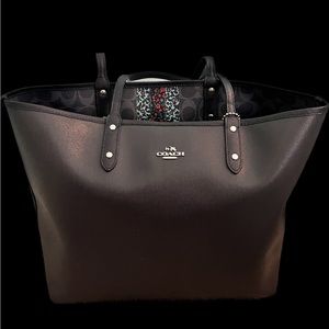Coach midnight blue tote